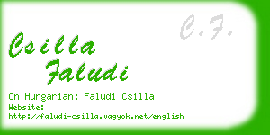 csilla faludi business card